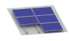 Trapezoidal Metal Roof Solar Mounting System with Rail